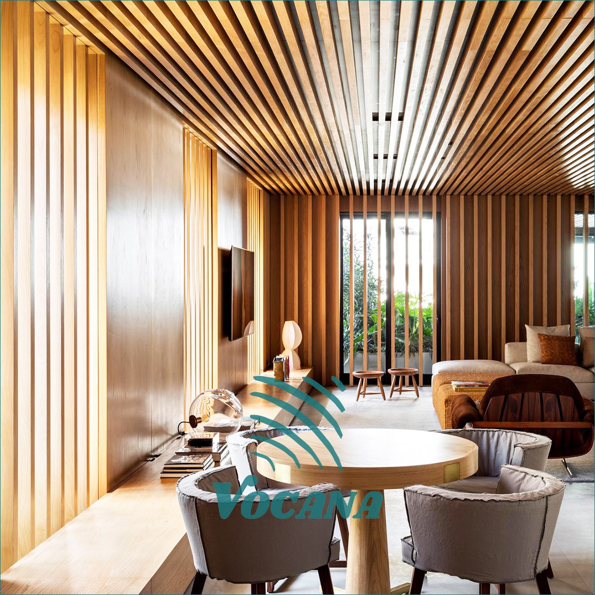 Εσωτερική διακοσμητική οροφή WPC