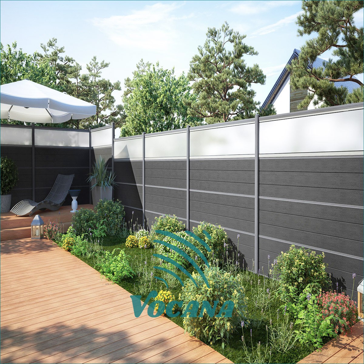 WPC κήπο περίφραξης